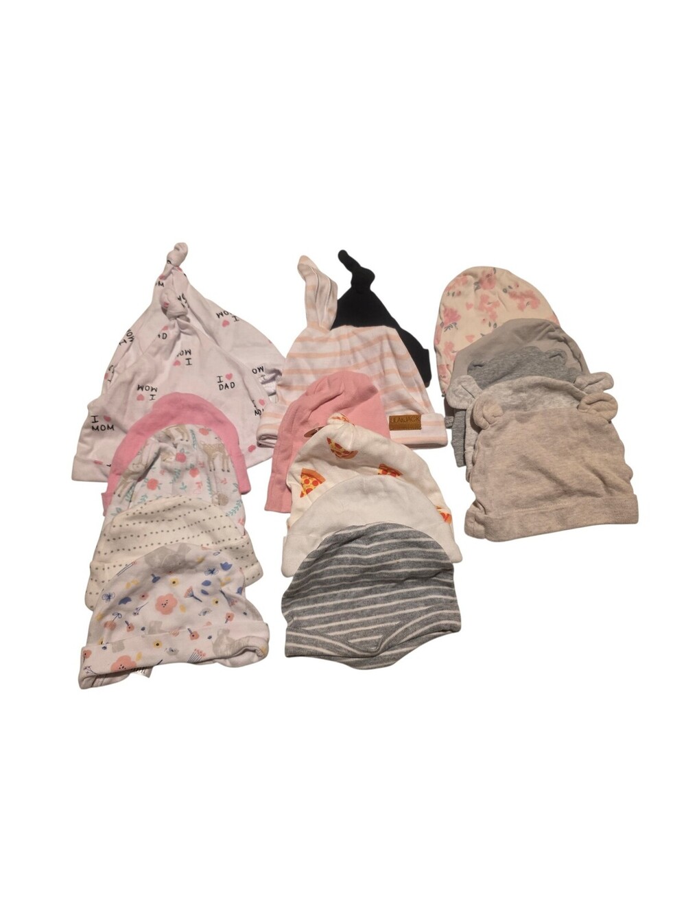 17 piece baby hat bundle
